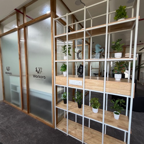 Modern workspace amenities